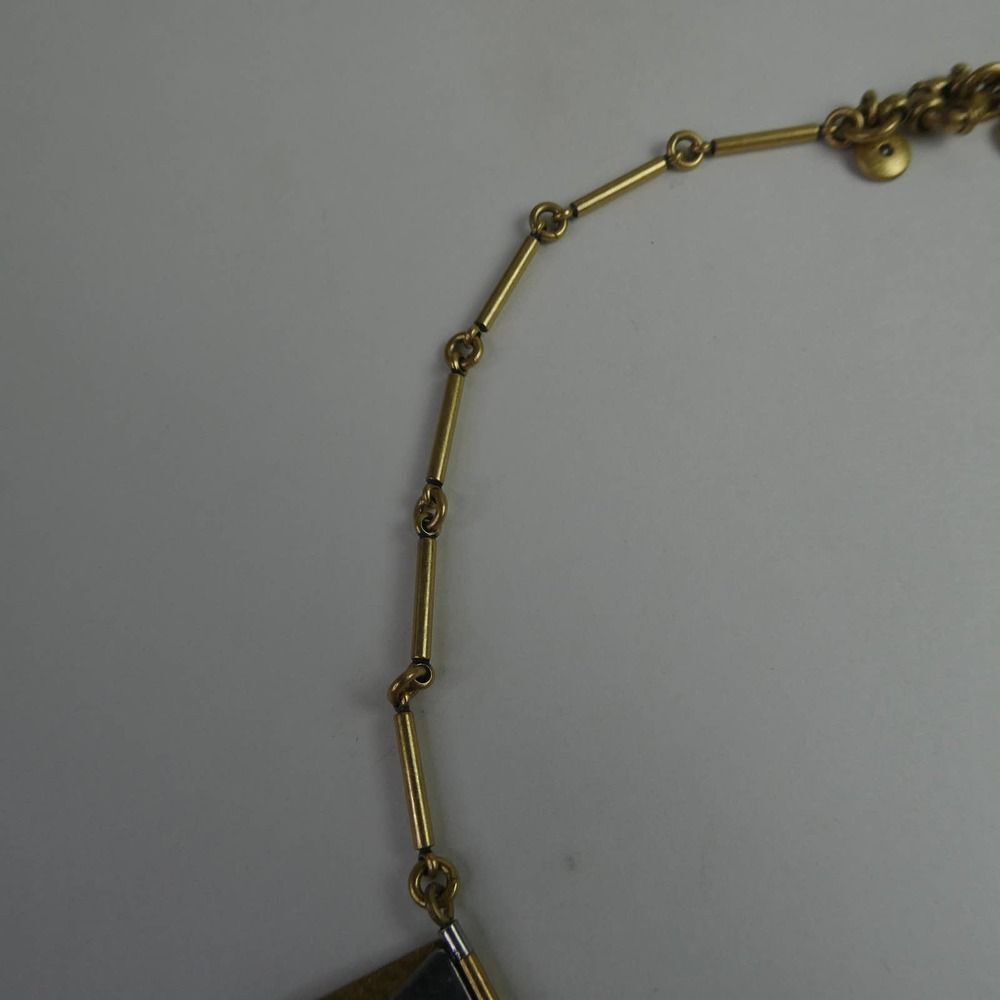 J. Crew Two Tone Hinged Rectangle Triangle Geomet… - image 6